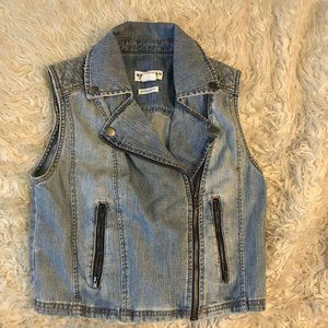 Bullhead Denim Co. Distressted Vest Jean Jacket